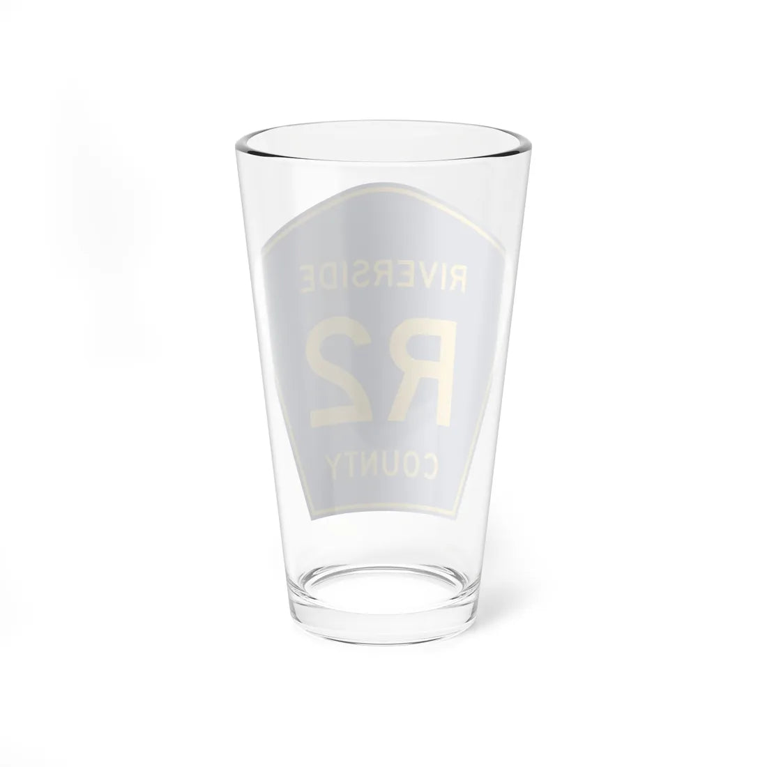 Riverside County R2 (California) (Road Sign) Pint Glass 16oz - Go Mug Yourself
