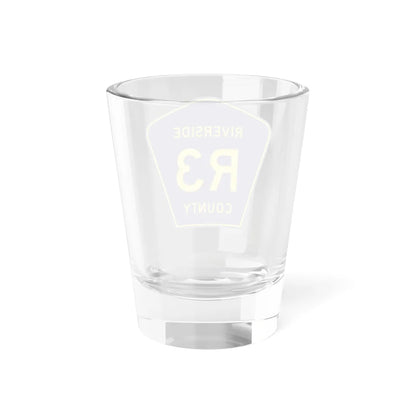 Riverside County R3 (California) (Road Sign) Shot Glass 1.5oz - Go Mug Yourself