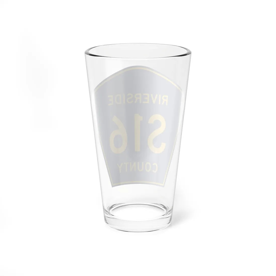 Riverside County S16 (California) (Road Sign) Pint Glass 16oz - Go Mug Yourself