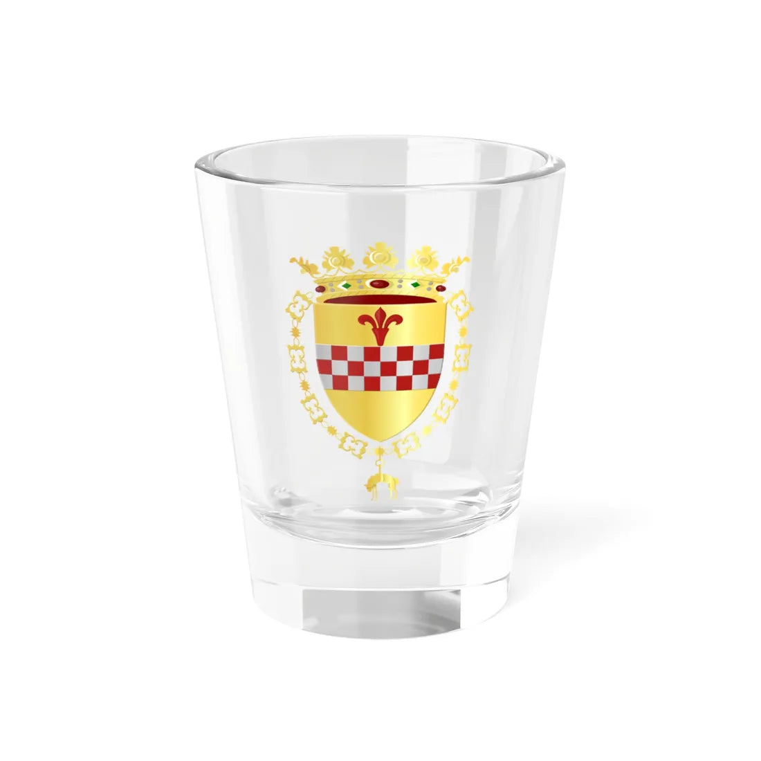 Rixensart wapen (Belgium) (Coat of Arms) Shot Glass 1.5oz 1.5oz - Go Mug Yourself