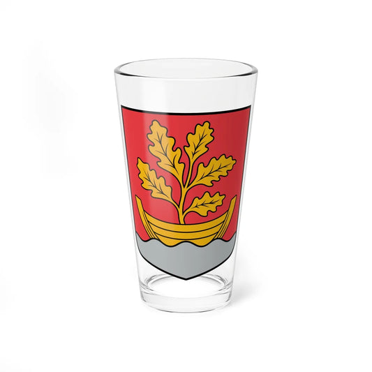 Ārlavas pagasta ģerbonis (Latvia) (Coat of Arms) Pint Glass 16oz 16oz - Go Mug Yourself
