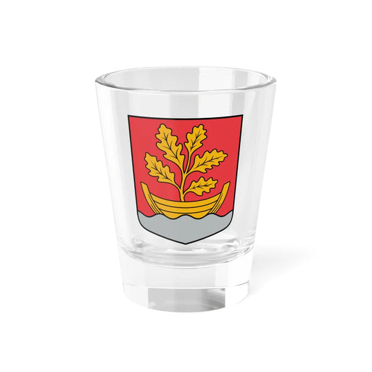 Ārlavas pagasta ģerbonis (Latvia) (Coat of Arms) Shot Glass 1.5oz 1.5oz - Go Mug Yourself