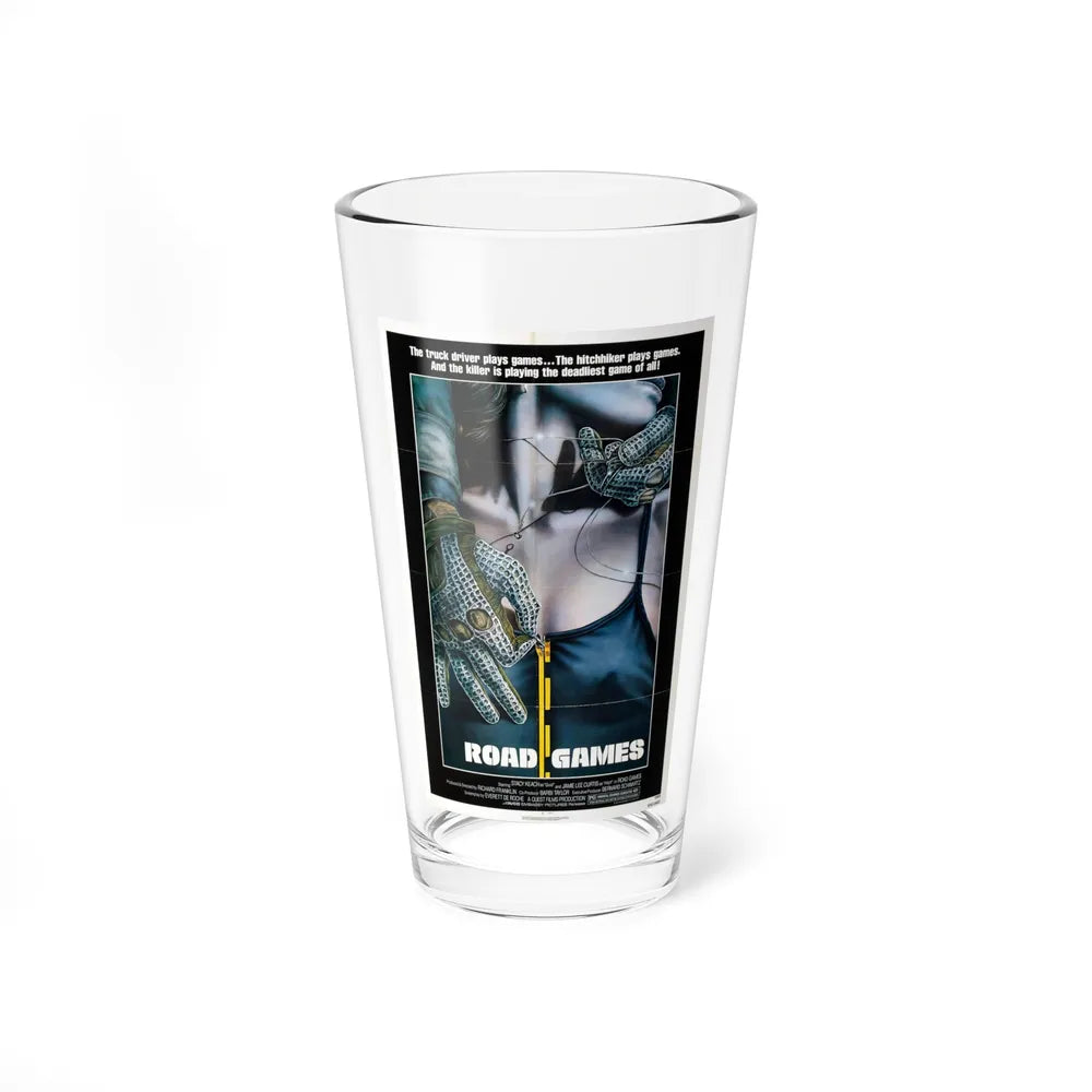 ROAD GAMES 1981 Movie Poster - Pint Glass 16oz-16oz-Go Mug Yourself