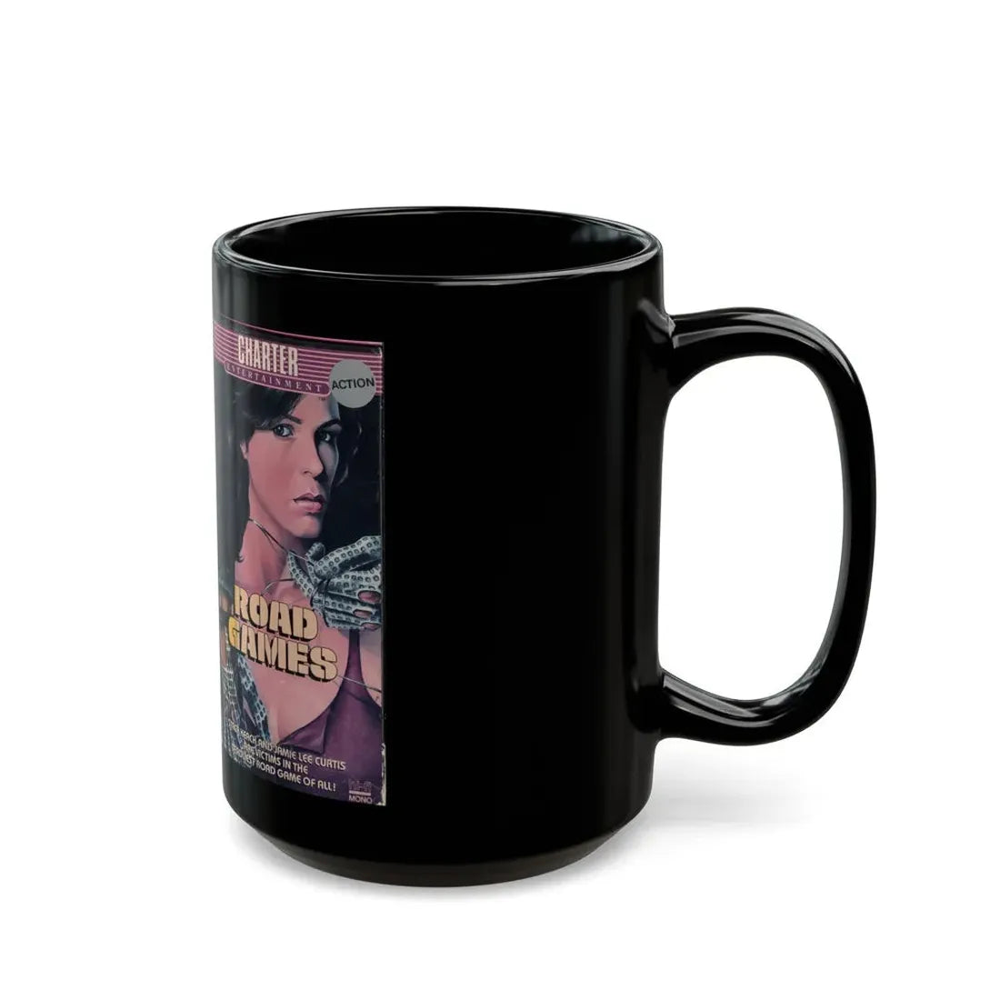 ROAD GAMES (VHS COVER) - Black Coffee Mug - Go Mug Yourself