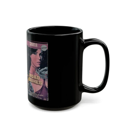 ROAD GAMES (VHS COVER) - Black Coffee Mug - Go Mug Yourself