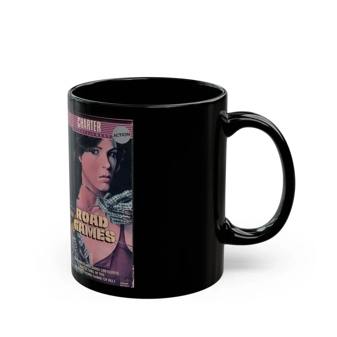 ROAD GAMES (VHS COVER) - Black Coffee Mug - Go Mug Yourself