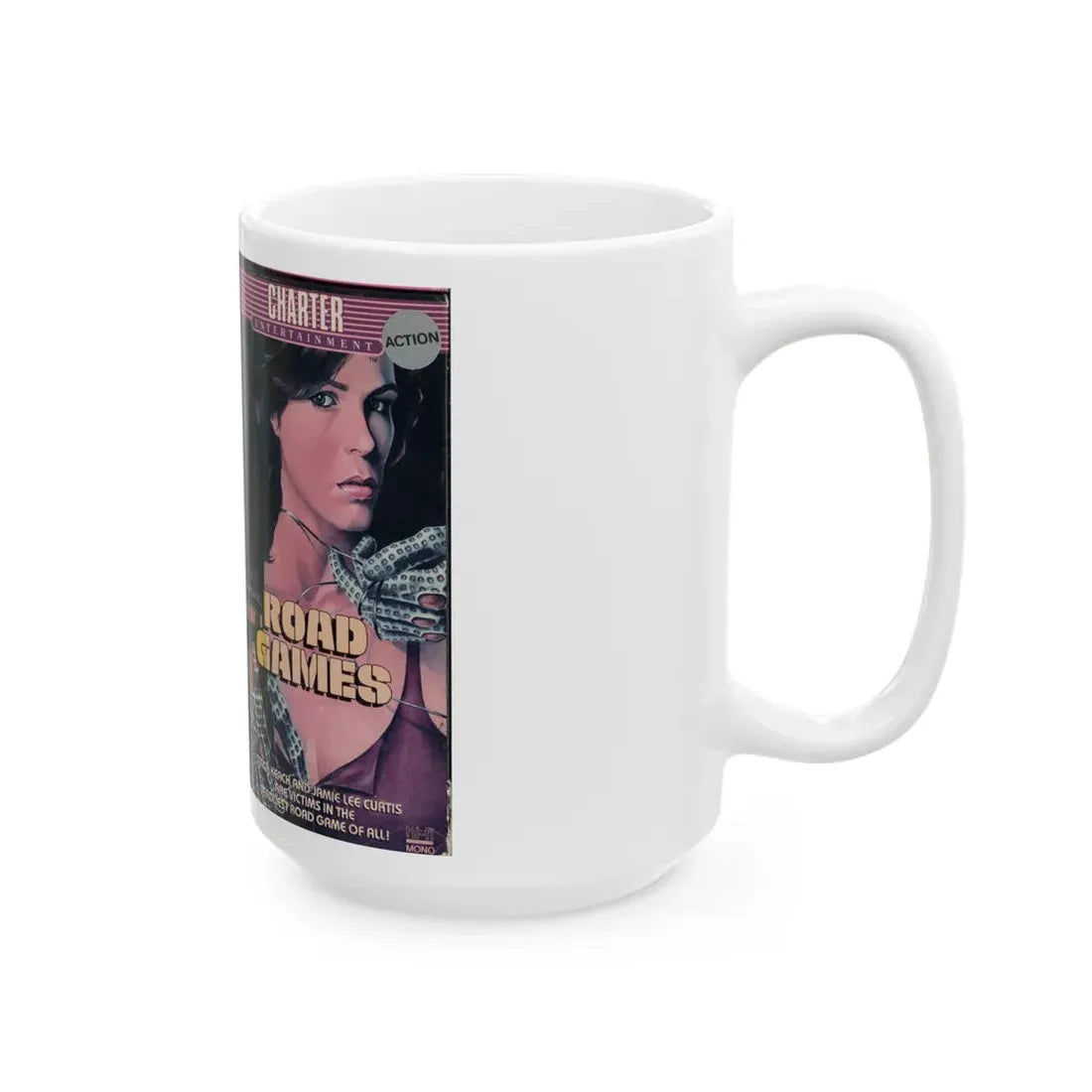 ROAD GAMES (VHS COVER) - White Coffee Mug - Go Mug Yourself