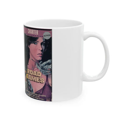 ROAD GAMES (VHS COVER) - White Coffee Mug-Go Mug Yourself