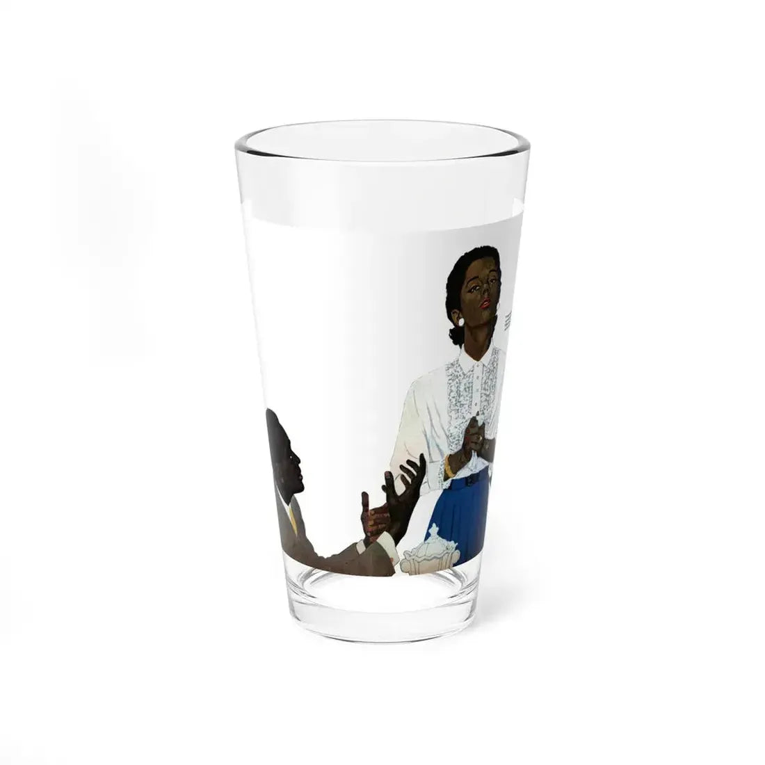 Road of Hope, Redbook, April 1957 (Magazine Illustration) Pint Glass 16oz 16oz - Go Mug Yourself