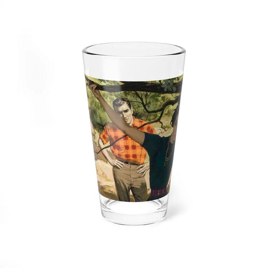 Road to Somewhere, The Saturday Evening Post, August 9, 1958 (Magazine Illustration) Pint Glass 16oz 16oz - Go Mug Yourself