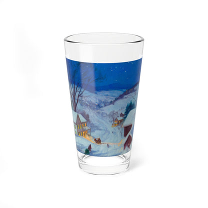 Road to the Village, calendar illustration, c. 1935 (Magazine Illustration) Pint Glass 16oz-16oz-Go Mug Yourself