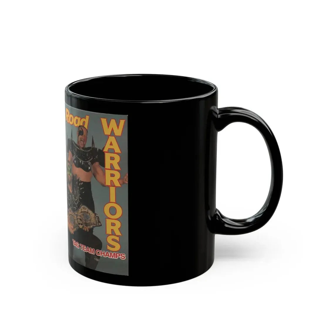 ROAD WARRIORS TAG TEAM CHAMPS (VHS COVER) - Black Coffee Mug - Go Mug Yourself