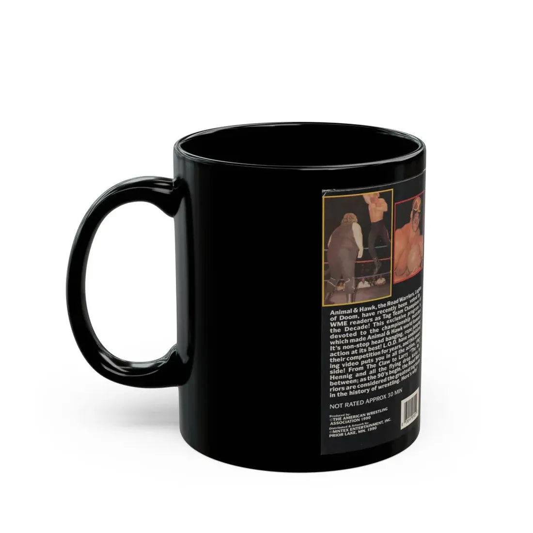 ROAD WARRIORS TAG TEAM CHAMPS (VHS COVER) - Black Coffee Mug - Go Mug Yourself