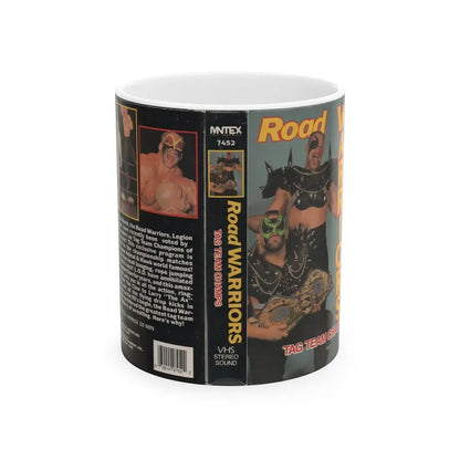 ROAD WARRIORS TAG TEAM CHAMPS (VHS COVER) - White Coffee Mug 11oz - Go Mug Yourself