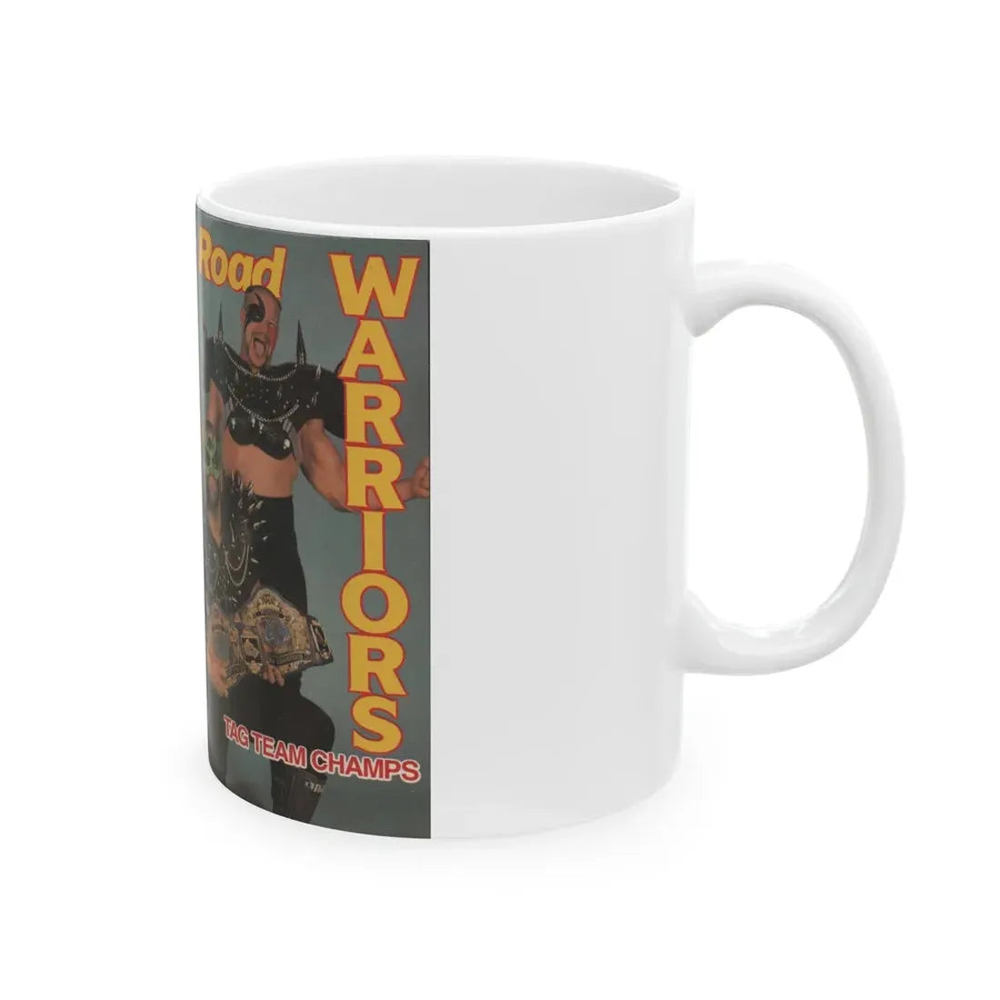ROAD WARRIORS TAG TEAM CHAMPS (VHS COVER) - White Coffee Mug - Go Mug Yourself