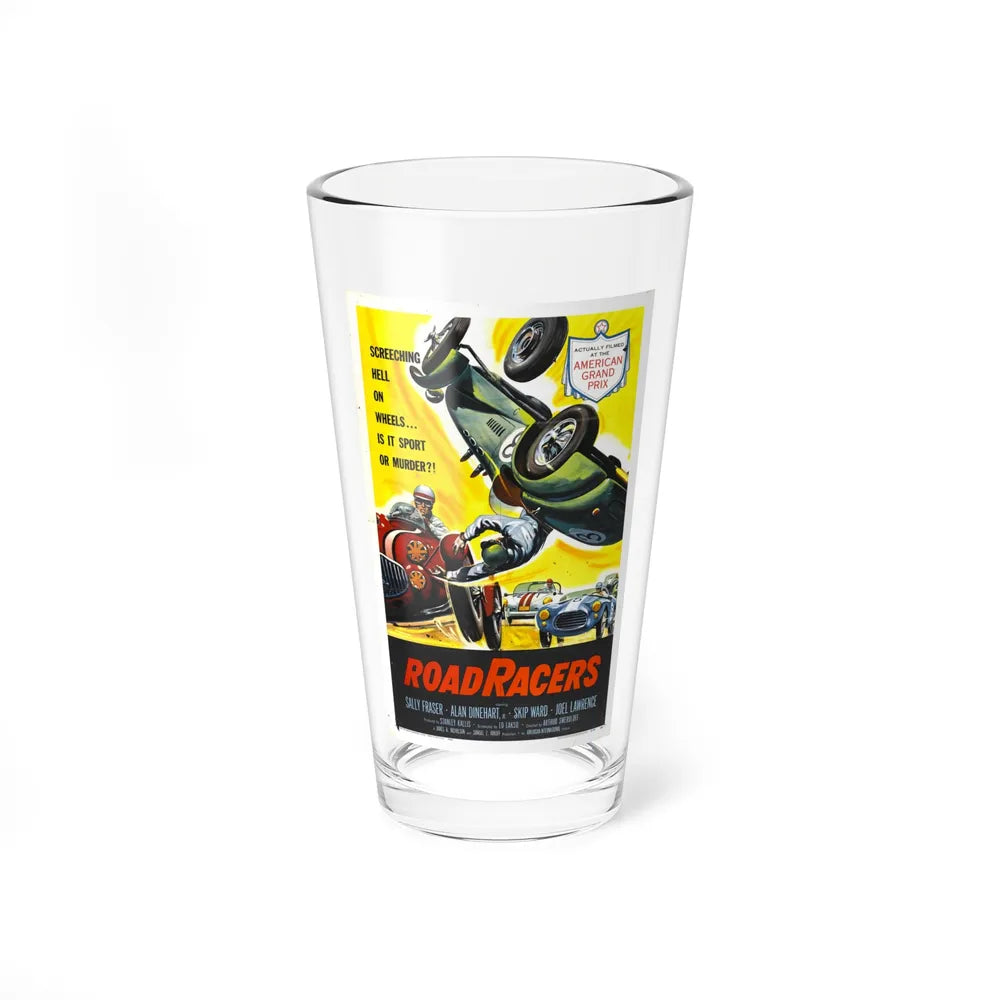 ROADRACERS 1959 Movie Poster - Pint Glass 16oz-16oz-Go Mug Yourself