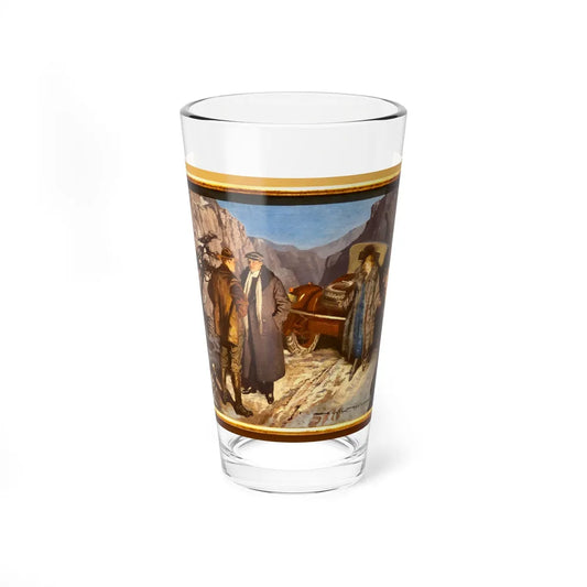 Roads of Doubt by William MacLeon Raine, Woman's Home Companion, February 1925 (Magazine Illustration) Pint Glass 16oz 16oz - Go Mug Yourself