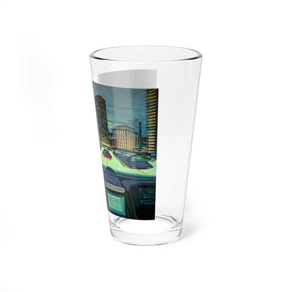 Roads That Glow (Magazine Illustration) Pint Glass 16oz-Go Mug Yourself