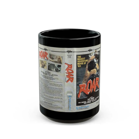 ROAR THE MOVIE (VHS COVER) - Black Coffee Mug 15oz - Go Mug Yourself