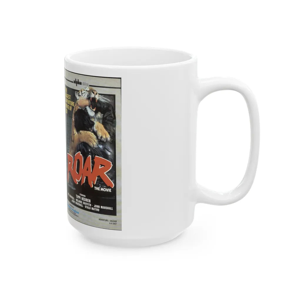 ROAR THE MOVIE (VHS COVER) - White Coffee Mug-Go Mug Yourself