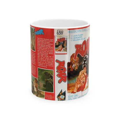 ROAR (VHS COVER) - White Coffee Mug 11oz - Go Mug Yourself