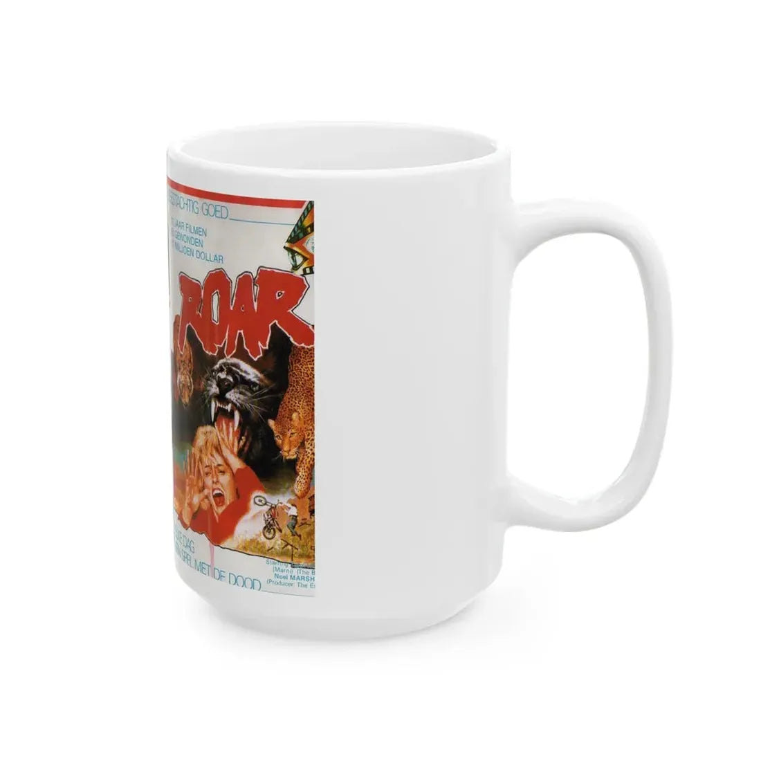 ROAR (VHS COVER) - White Coffee Mug - Go Mug Yourself