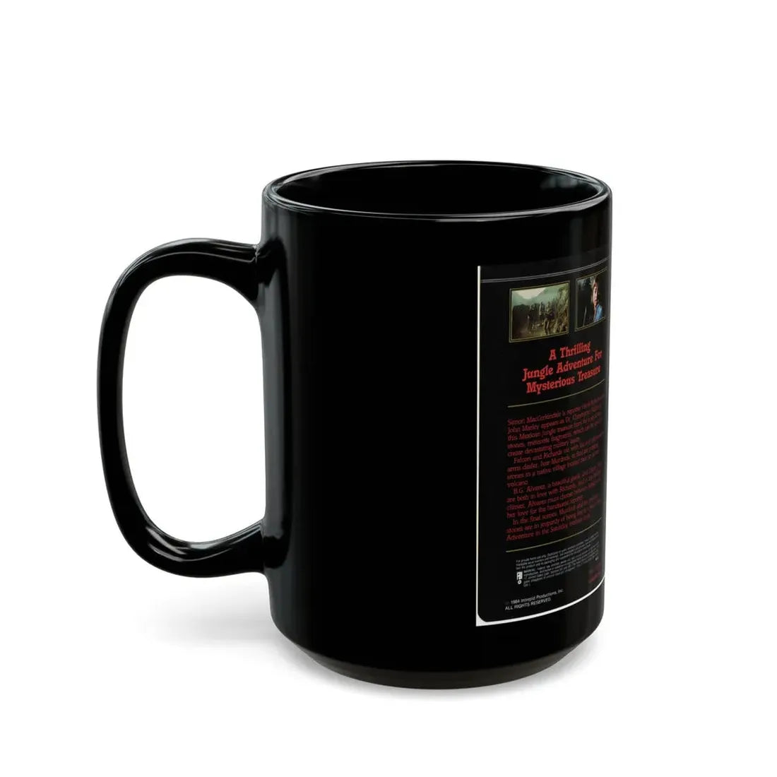 ROBBERS OF SACRED MOUNTAIN (VHS COVER) - Black Coffee Mug - Go Mug Yourself