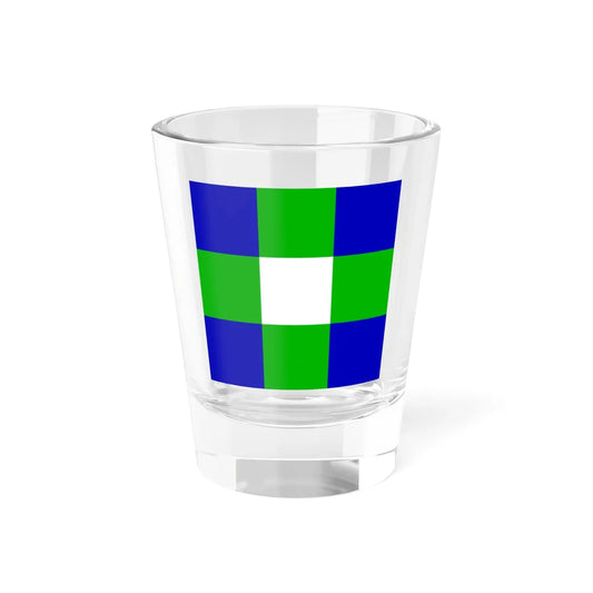 Robbiesburg flag square Shot Glass 1.5oz 1.5oz - Go Mug Yourself