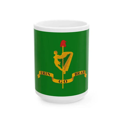 Robert Emmet flag (Ireland) White Coffee Mug 15oz - Go Mug Yourself