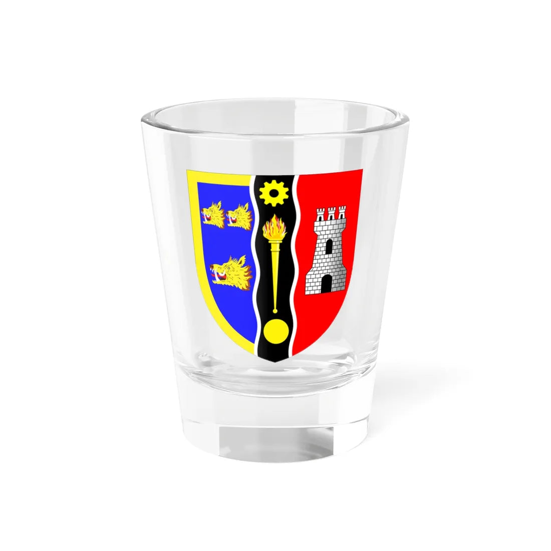 Robert Gordon University arms (Scotland) (Coat of Arms) Shot Glass 1.5oz 1.5oz - Go Mug Yourself