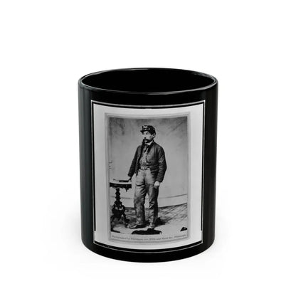 Robert H. Kelly, Union Soldier, Full-Length Portrait, Standing, Facing Left (U.S. Civil War) Black Coffee Mug 11oz - Go Mug Yourself
