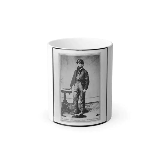 Robert H. Kelly, Union Soldier, Full-Length Portrait, Standing, Facing Left (U.S. Civil War) Color Changing Coffee Mug 11oz Default Title 11oz - Go Mug Yourself