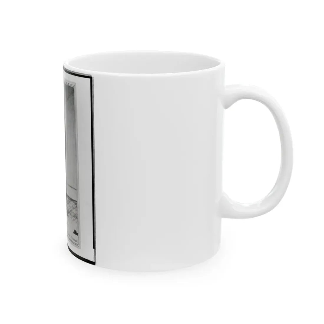 Robert H. Kelly, Union Soldier, Full-Length Portrait, Standing, Facing Left (U.S. Civil War) White Coffee Mug - Go Mug Yourself