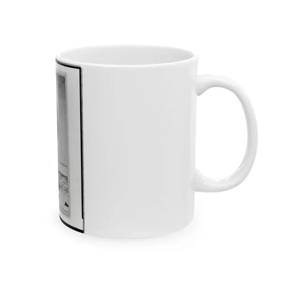 Robert H. Kelly, Union Soldier, Full-Length Portrait, Standing, Facing Left (U.S. Civil War) White Coffee Mug - Go Mug Yourself