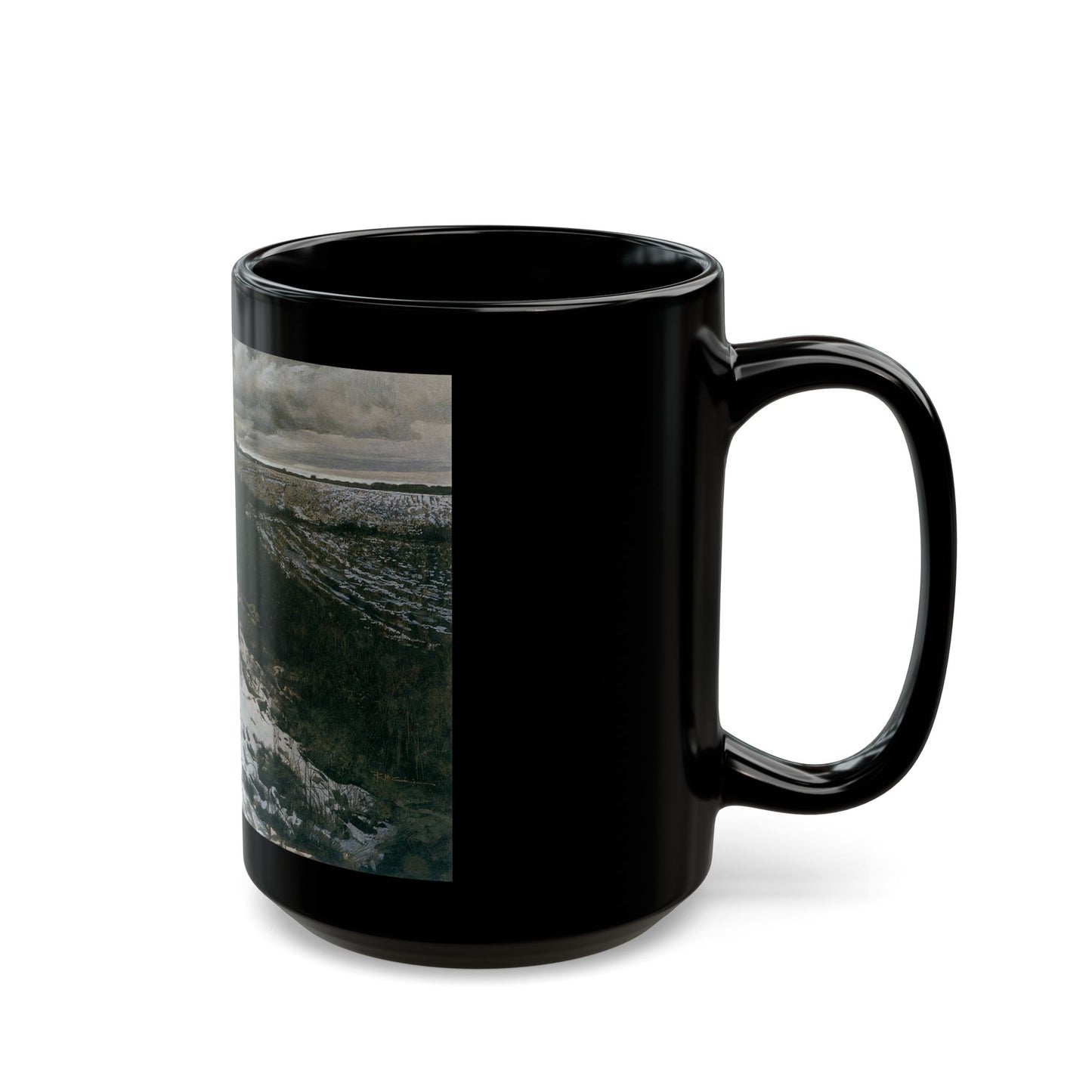 Robert McGinnis (1926-) Baltimore and Ohio Railroad - Black Coffee Mug-Go Mug Yourself