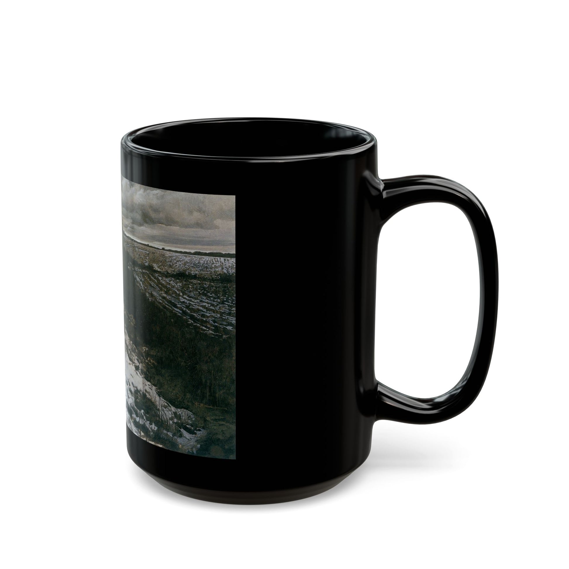 Robert McGinnis (1926-) Baltimore and Ohio Railroad - Black Coffee Mug-Go Mug Yourself