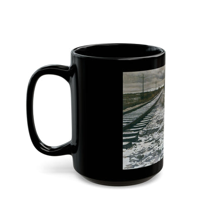 Robert McGinnis (1926-) Baltimore and Ohio Railroad - Black Coffee Mug-Go Mug Yourself