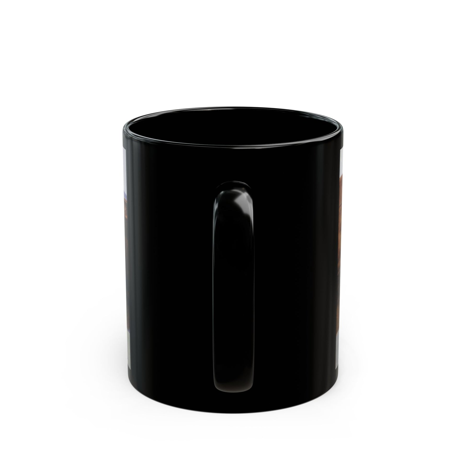 Robert McGinnis (1926-) Beyond The Shining River - Black Coffee Mug-Go Mug Yourself