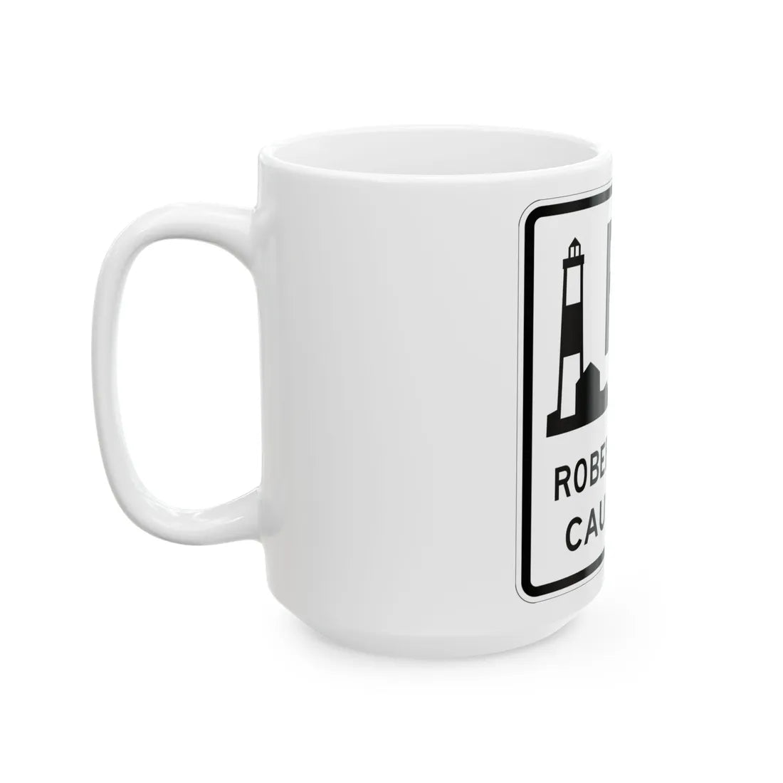 Robert Moses Cswy Shield (New York) (Road Sign) White Coffee Mug - Go Mug Yourself