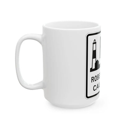 Robert Moses Cswy Shield (New York) (Road Sign) White Coffee Mug - Go Mug Yourself