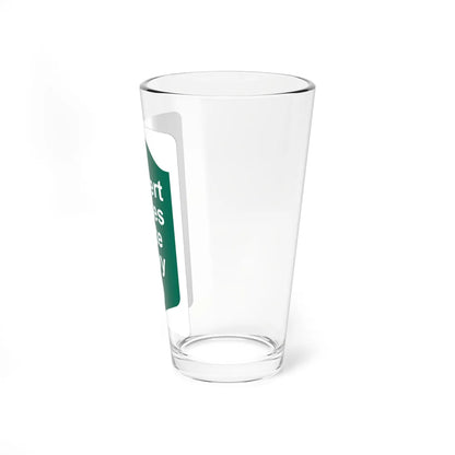 Robert Moses State Pkwy Shield (New York) (Road Sign) Pint Glass 16oz - Go Mug Yourself