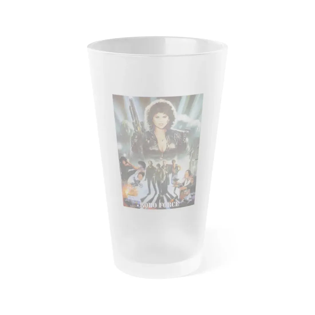 ROBO FORCE (I LOVE MARIA) (PAKISTAN) 1988 Movie Poster - Frosted Pint Glass 16oz 16oz Frosted - Go Mug Yourself