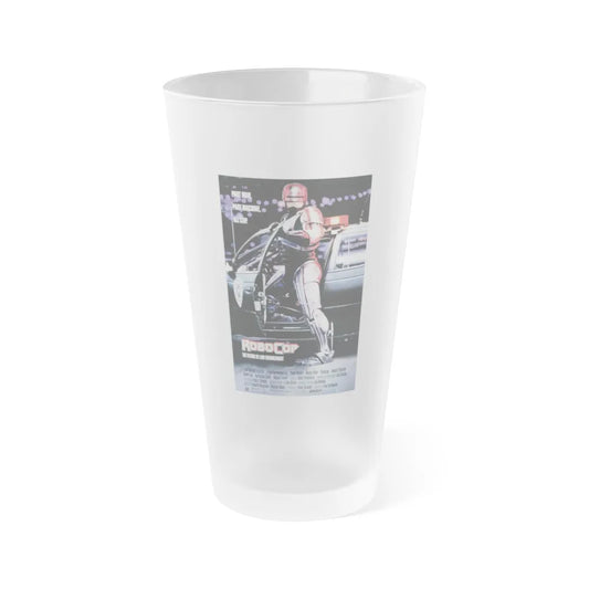 ROBOCOP 1987 Movie Poster - Frosted Pint Glass 16oz-16oz-Frosted-Go Mug Yourself