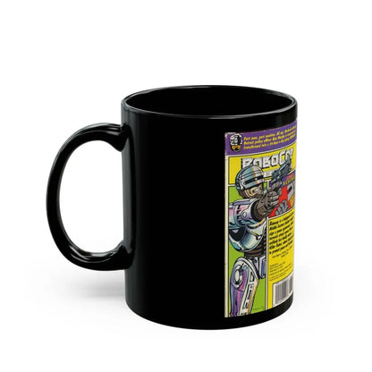 ROBOCOP CARTOON A ROBOTS REVENGE (VHS COVER) - Black Coffee Mug - Go Mug Yourself