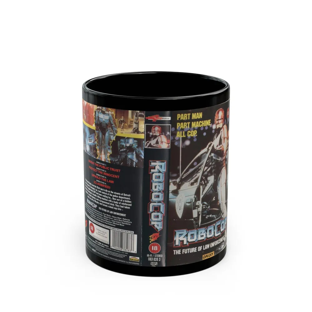 ROBOCOP (VHS COVER) - Black Coffee Mug-11oz-Go Mug Yourself