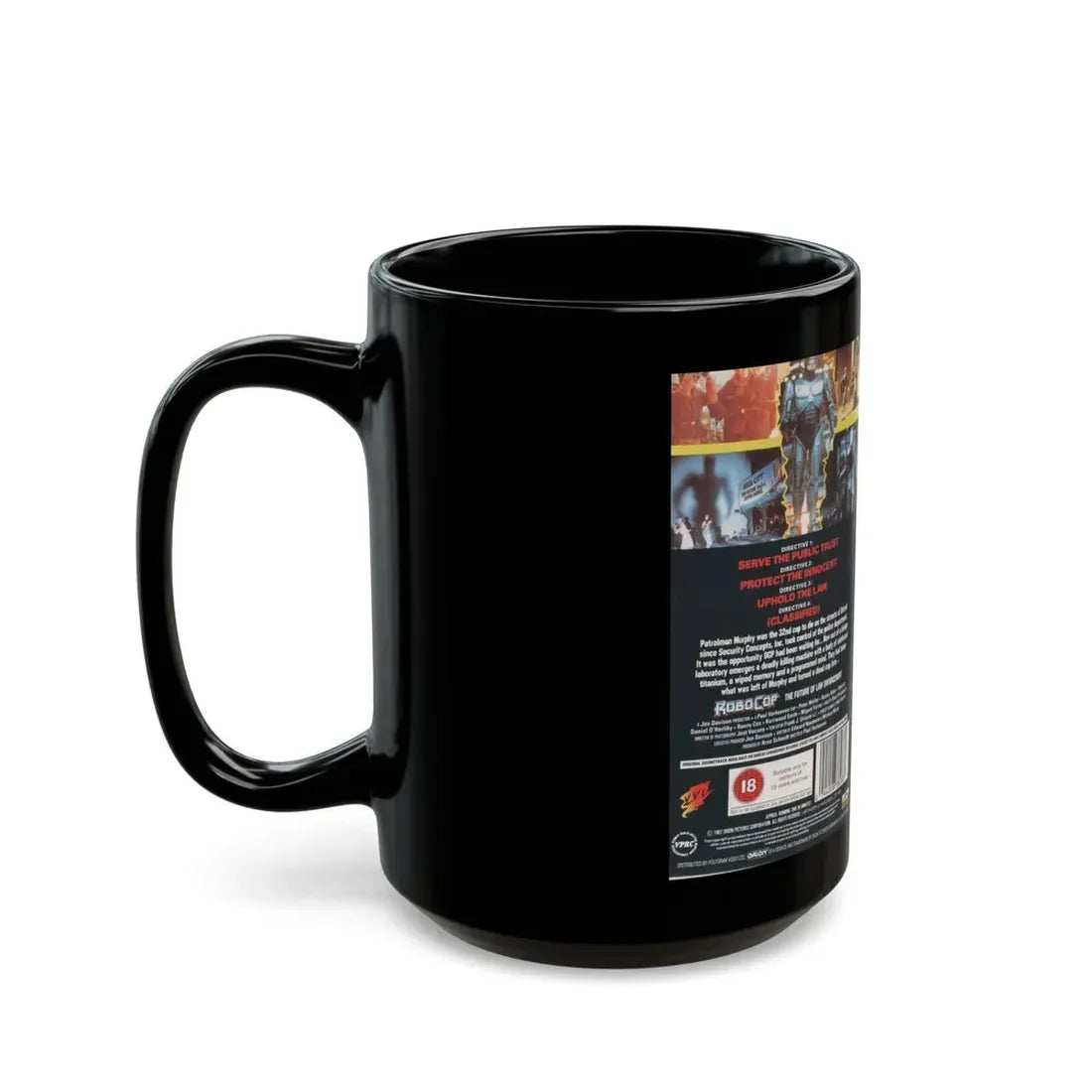 ROBOCOP (VHS COVER) - Black Coffee Mug - Go Mug Yourself