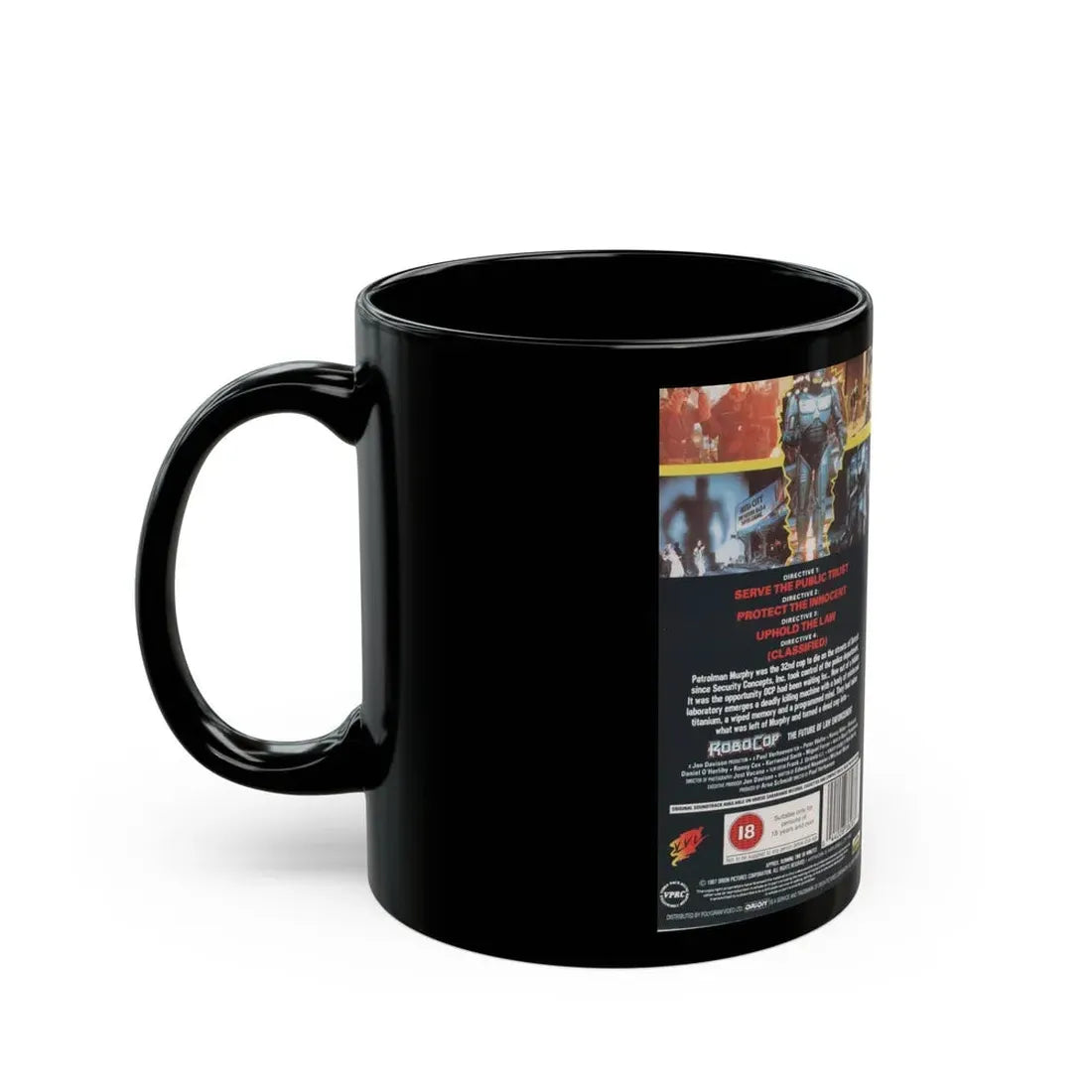 ROBOCOP (VHS COVER) - Black Coffee Mug - Go Mug Yourself