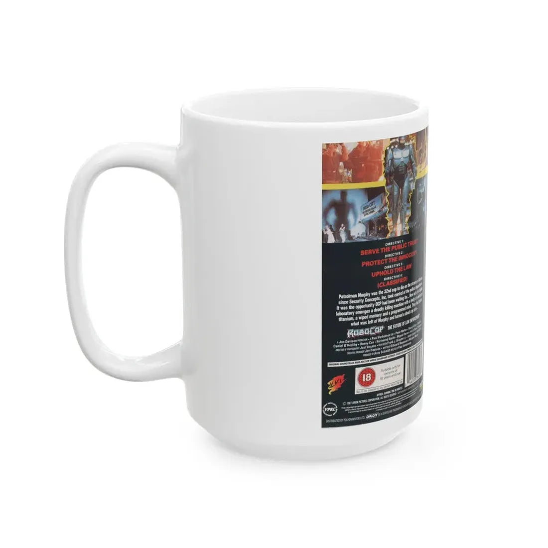 ROBOCOP (VHS COVER) - White Coffee Mug - Go Mug Yourself