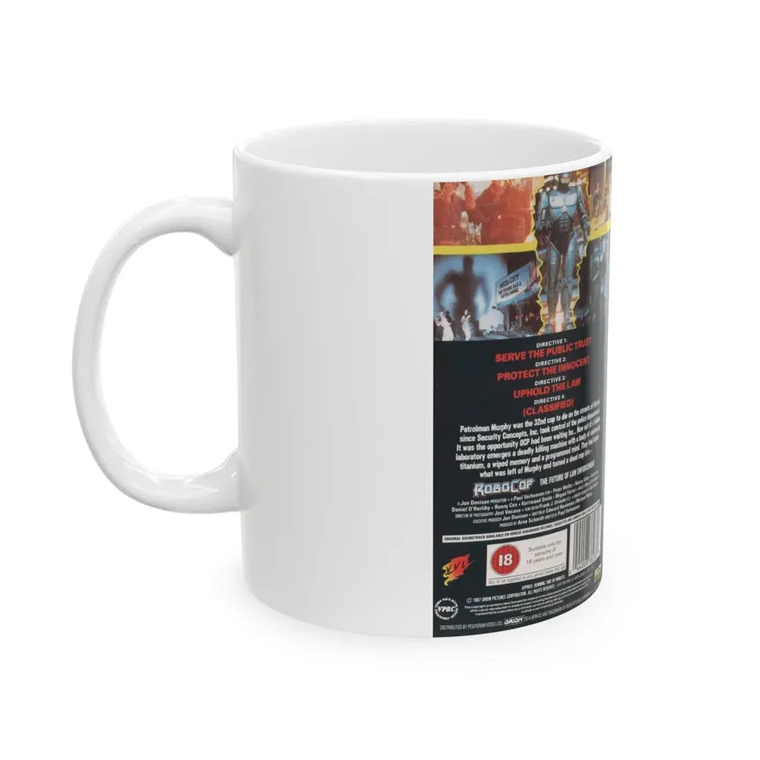 ROBOCOP (VHS COVER) - White Coffee Mug - Go Mug Yourself