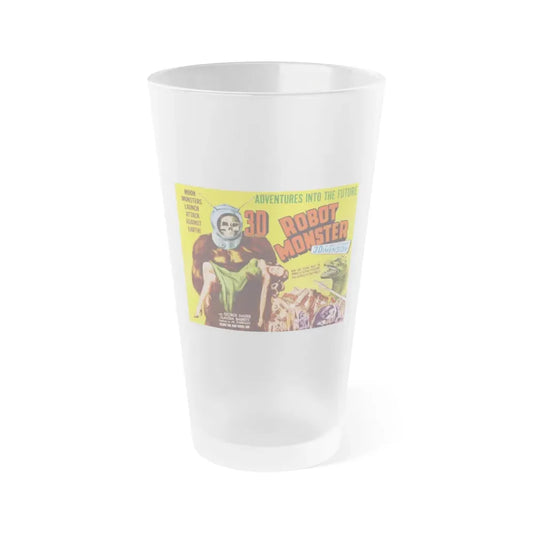 ROBOT MONSTER 1953 Movie Poster - Frosted Pint Glass 16oz 16oz Frosted - Go Mug Yourself